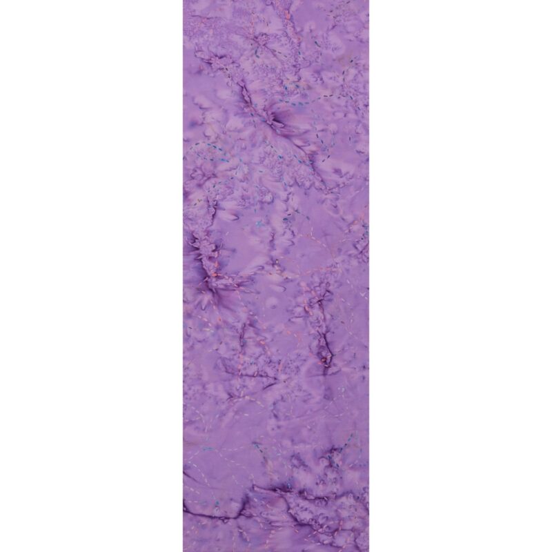 Batik Textiles - 5210 - Purple Blue Pink Stitched Leaves - Berry Tart Fabric Blender - Image 2