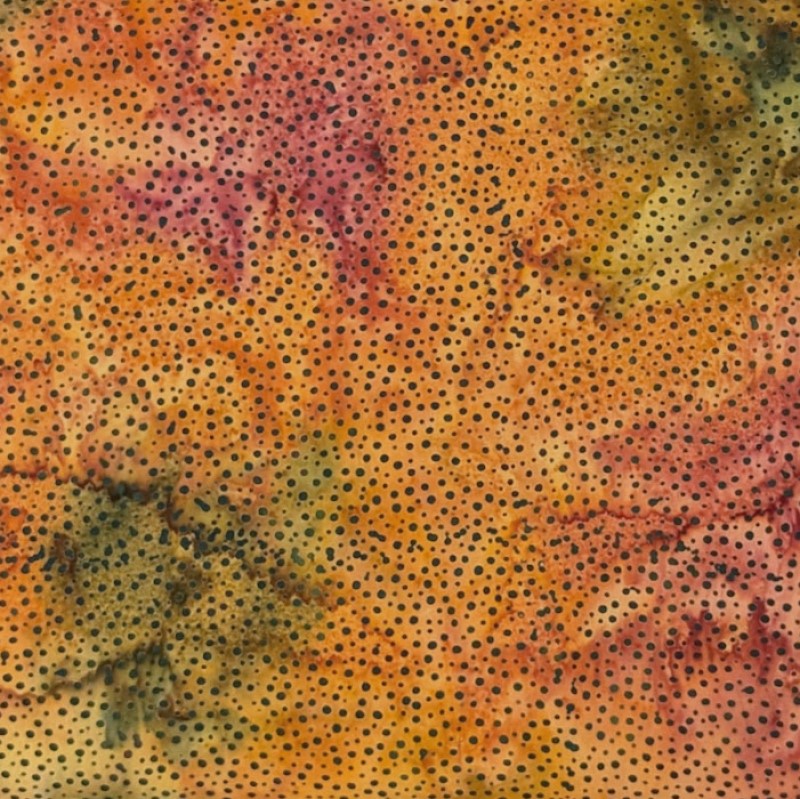 Hoffman California - 885-172 Copper - Bali Dots - Watercolor Blender Batik Dot Fabric