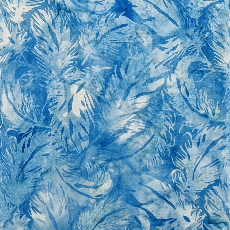 Island Batik – IB 121922521 – Harbor Blue Tossed Feather – Prairie ...