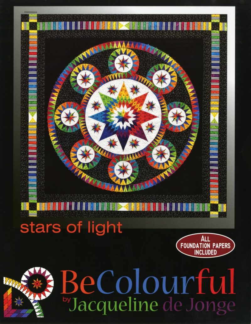 Stars of Light - Foundation Paper Piecing Pattern - Be Colourful - Jacqueline de Jonge