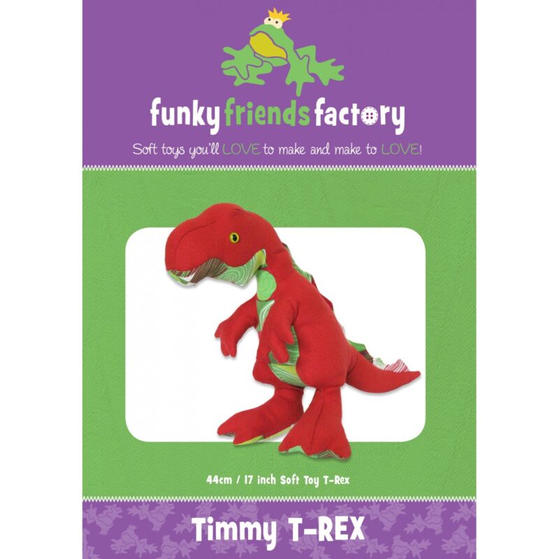 Timmy T-Rex - Sewing Pattern - Funky Friends Factory - Pauline McArthur