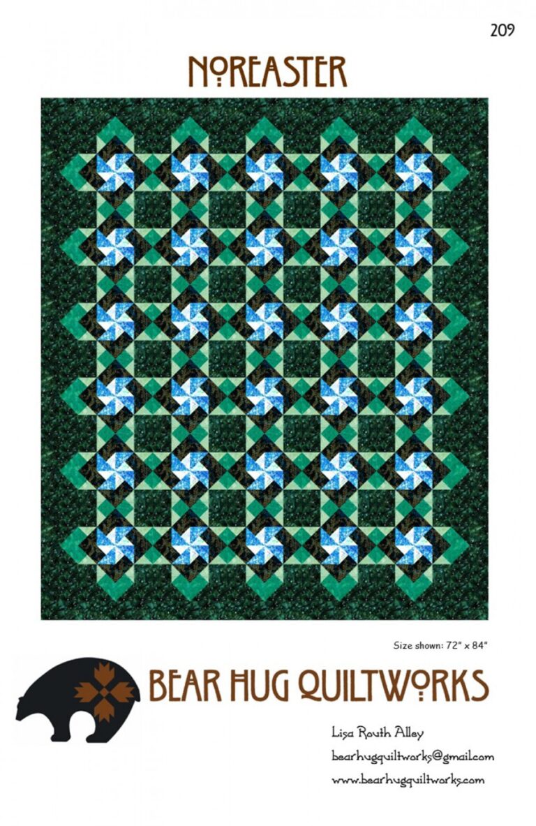 NOREASTER Quilt Pattern Bear Hug Quiltworks Lisa Routh Alley
