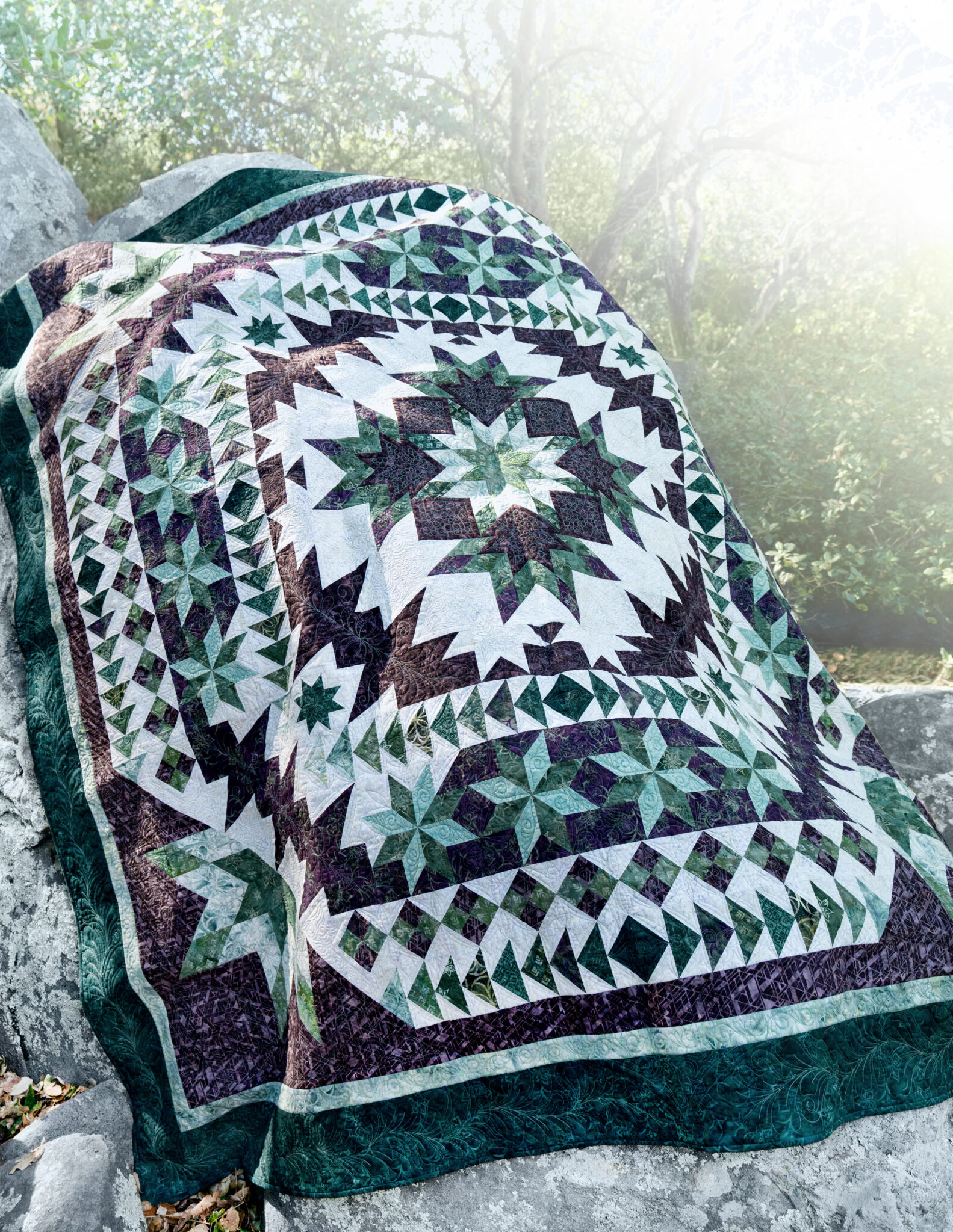 Fair Isle BOM Quilt Kit Studio 180 Island Batik Bellingham Bay