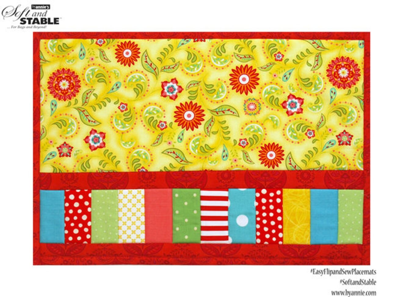 Easy Flip And Sew Placemats Sewing Pattern Two Styles