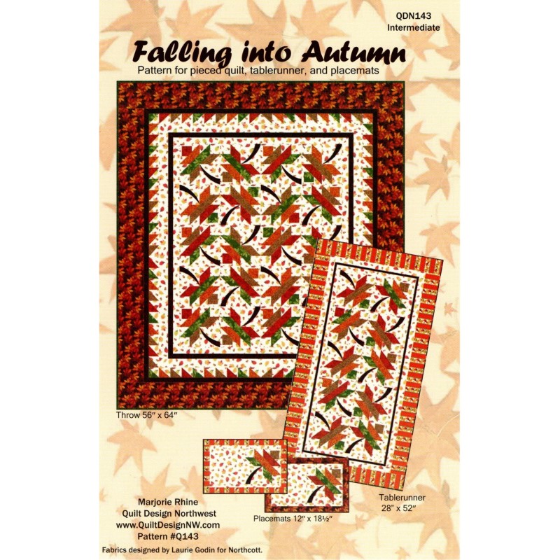 Falling Into Autumn Quilt Pattern – Marjorie Rhine – Quilt Design NW ...