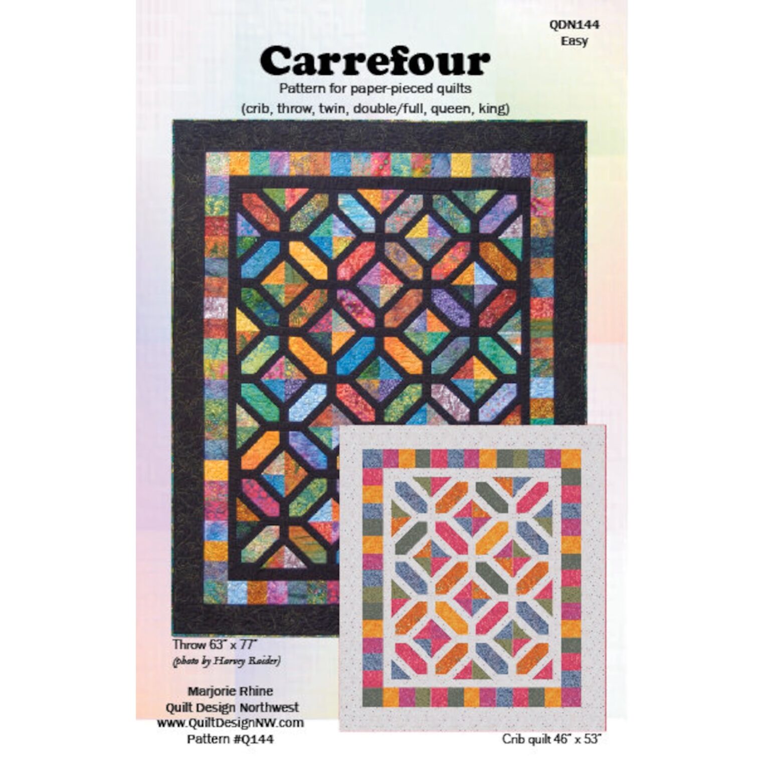 Carrefour Quilt Pattern Marjorie Rhine Quilt Design NW CREEKSIDE