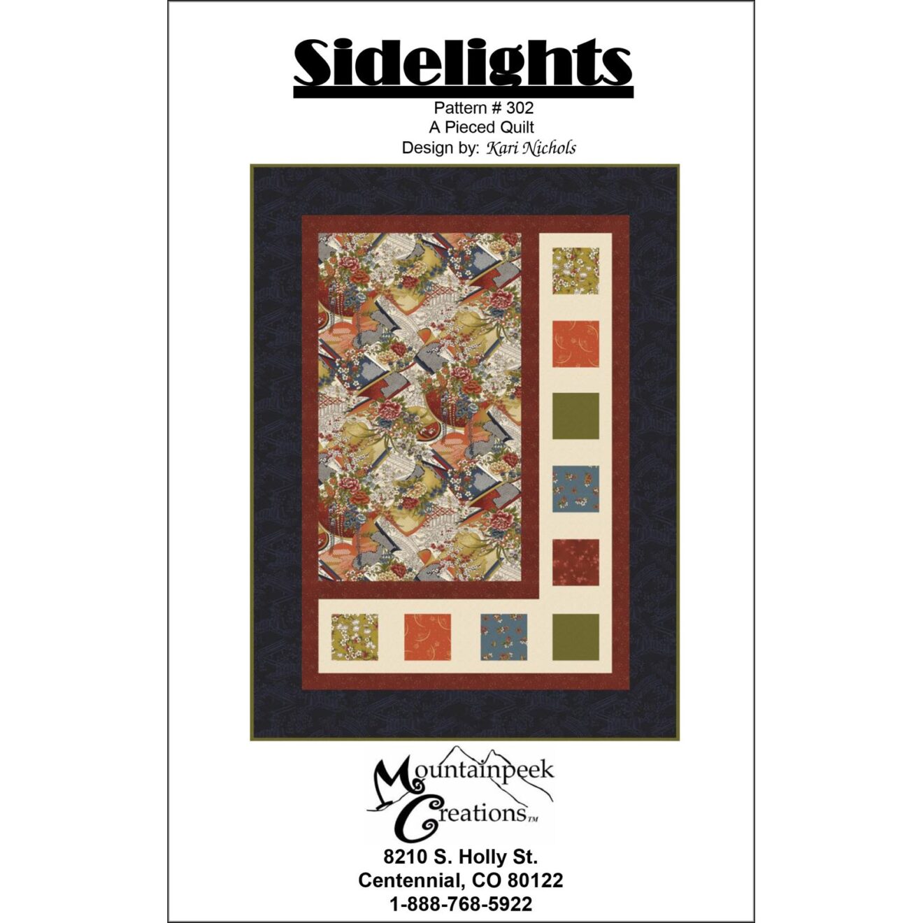 Sidelights Quilt Pattern Mountainpeek Creations Kari Nichols