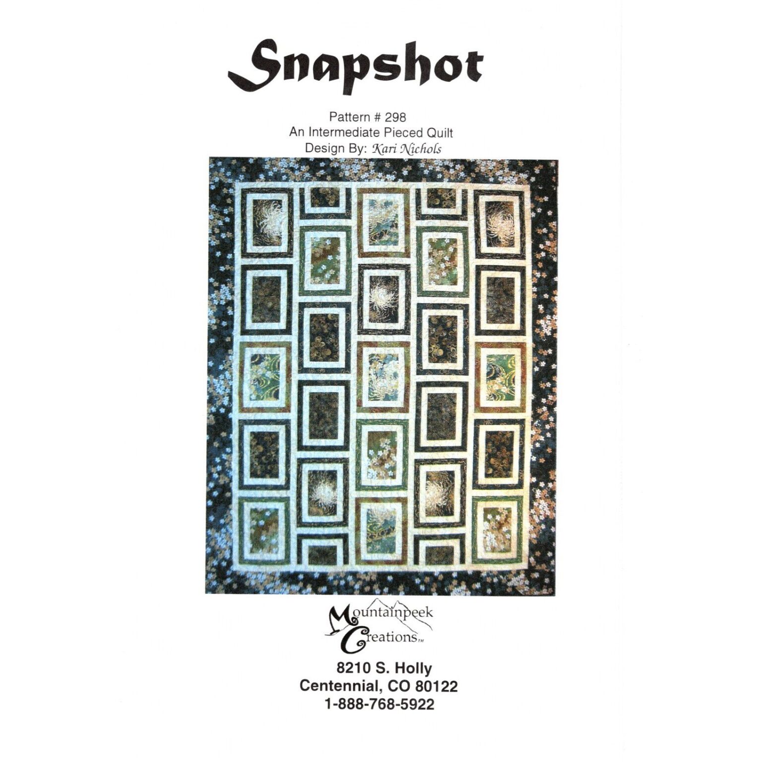 Snapshot Quilt Pattern Mountainpeek Creations Kari Nichols