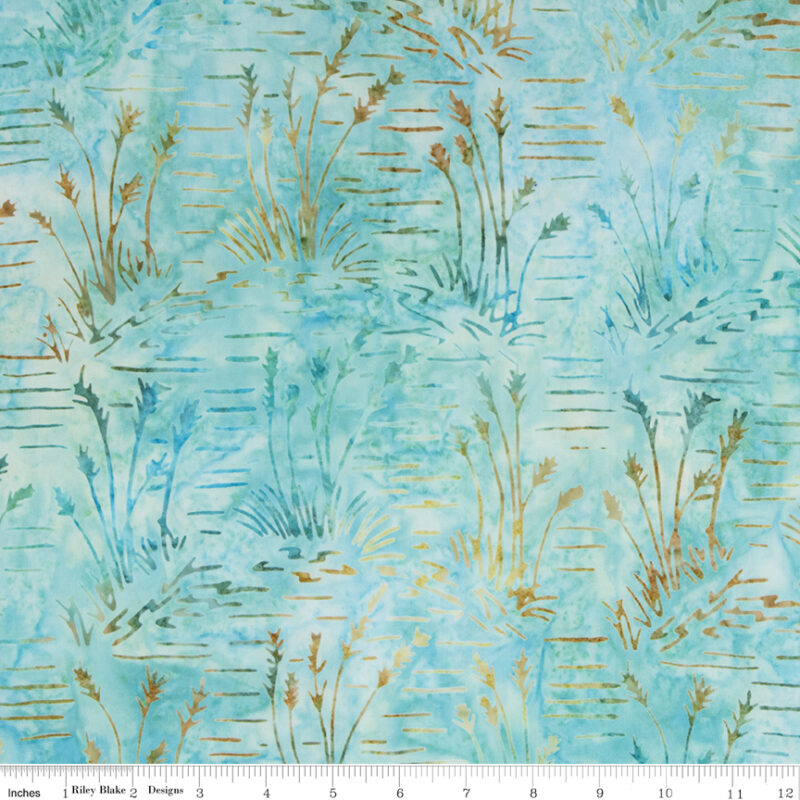 Riley Blake - BTPT1133 Turquoise - Expressions - Batik Fabric - Image 2