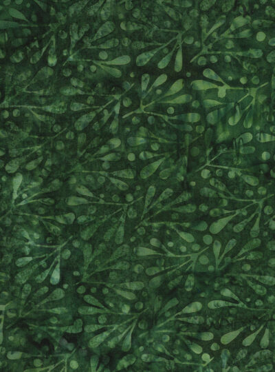 Island Batik Fabric, Holly Holiday Reindeer Toss Dark Green, Cotton YARD