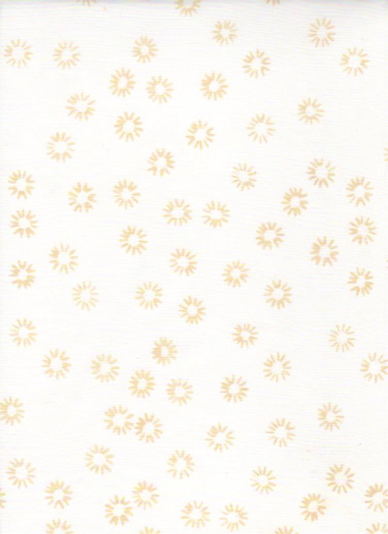 Batik Textiles - 4231 - White Cream Mini Flowers - Remnants of Summer Fabric Blender