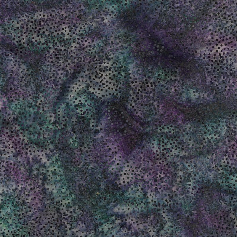 Island Batik - IB 112355828 - Multi Blue Purple Paisley Dot - Magenta Dusk