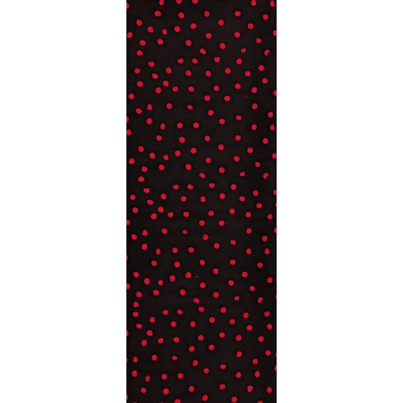 Batik Textiles - 4527 - Black Red Medium Dots - Serendipity Fabric Blender - 18" Remnant - Image 2
