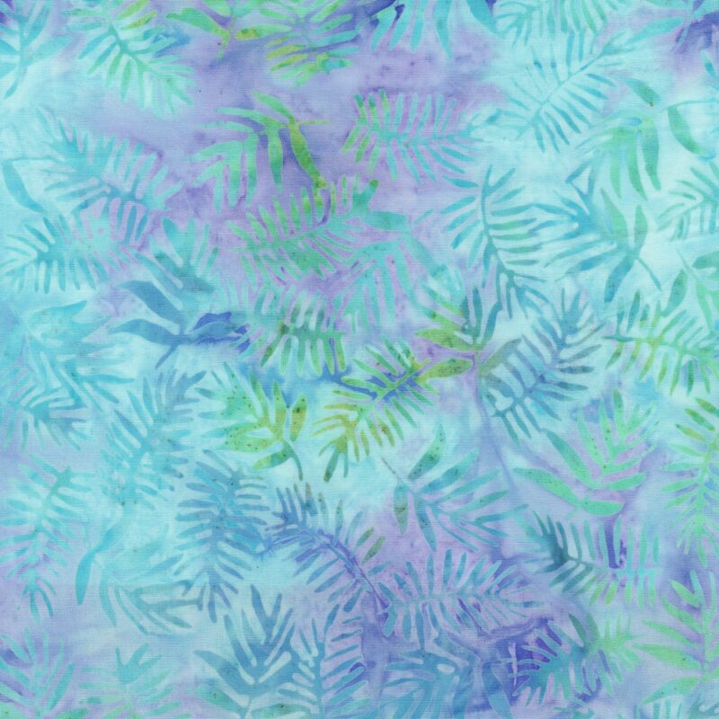 Anthology - 2636Q-X Breeze Ferns - Breeze - Batik Fabric