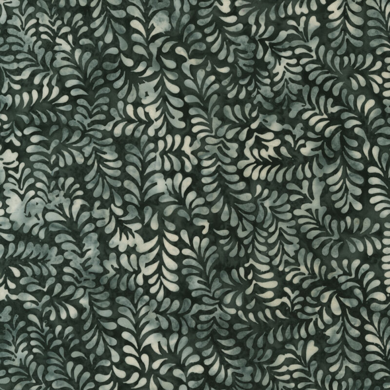 Anthology - 2544Q-X Noir  Vines- Noir - Batik Fabric