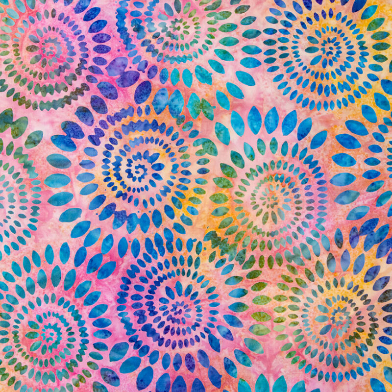 Riley Blake - BT23010-240 Garden Shades - Dahlias Expressions Batik Fabric