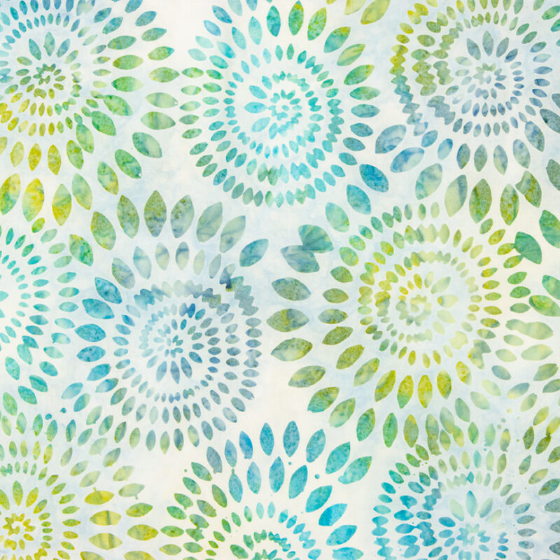 Riley Blake - BT23011-300 Coastal Shimmer - Dahlias Expressions Batik Fabric