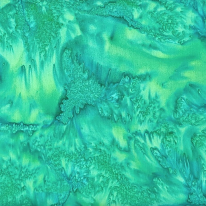 Hoffman California - 1895-29 Jade - Watercolor Batik Fabric