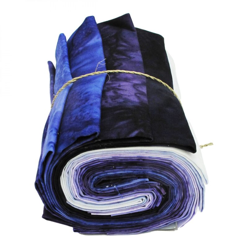 Hoffman California - Purple 1895-14 FQ Bundle - Pristine Purple - 12 Batik Fabrics