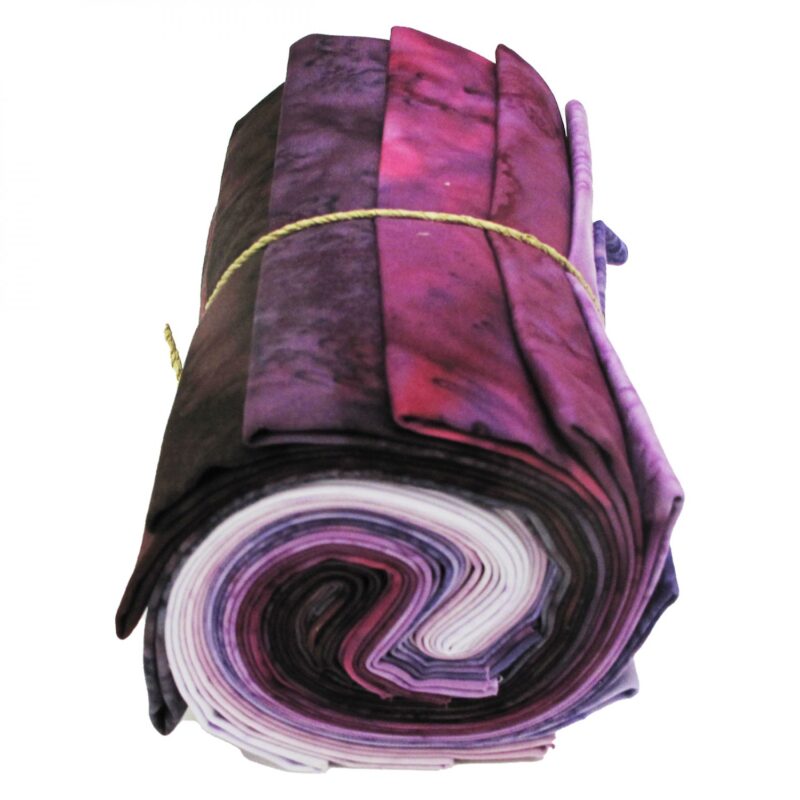 Hoffman California - Magenta 1895 FQ Bundle - Fun Fuchsia - 12 Batik Fabrics