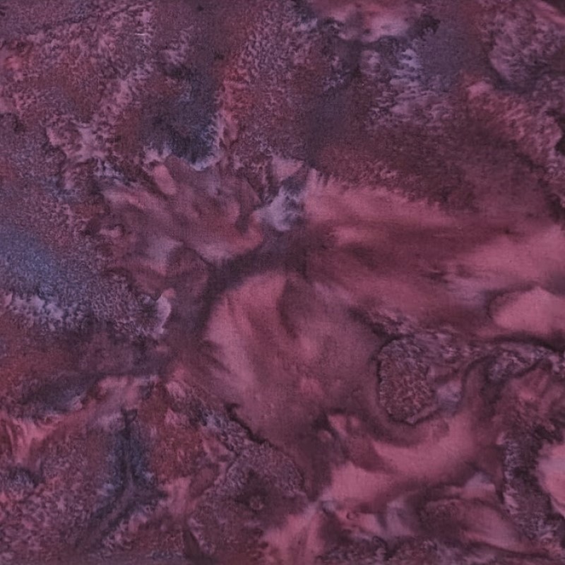 Hoffman California - 108" Wide Back - W1895-394 Merlot - Watercolor Batik Fabric