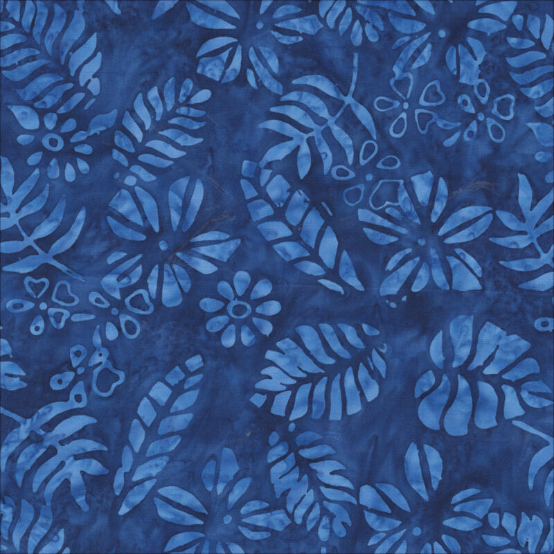 Anthology - 3502Q-X Ocean Tropical Leaves - Beach Vibes - Batik Fabric