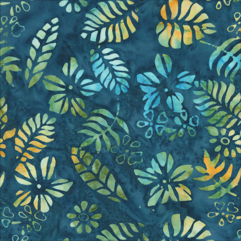 Anthology - 3509Q-X Surf Tropical Leaves - Beach Vibes - Batik Fabric
