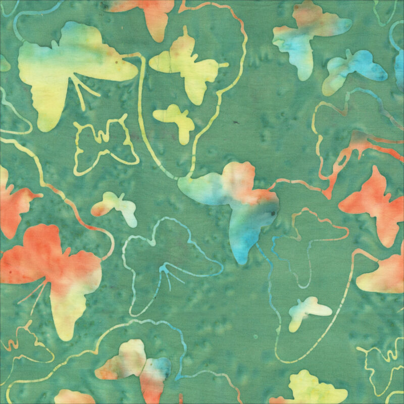 Anthology - 3510Q-X Seafoam Butterflies - Beach Vibes - Batik Fabric