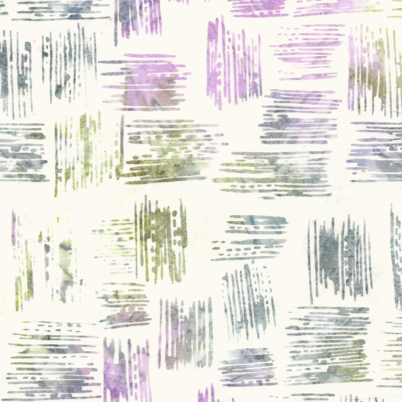 Island Batik - IB 812401700 - White Brushstrokes - Tranquil Moments