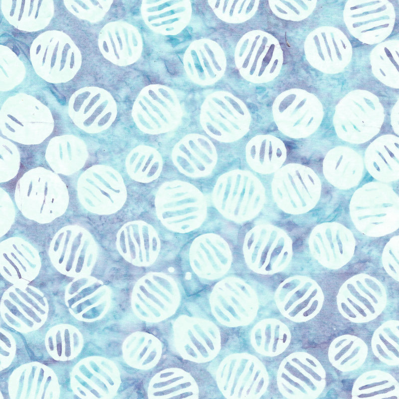 Island Batik - IB 812402513 - Blue Shark Circles With Lines - Tranquil Moments