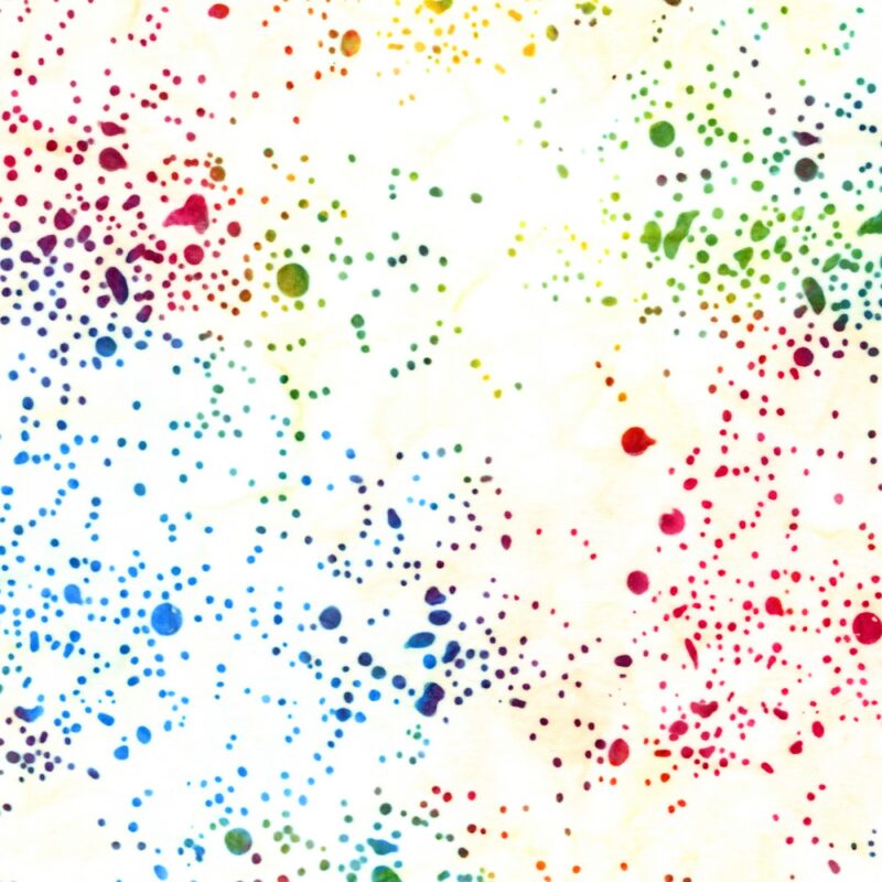 Anthology - 859Q-11 Gesso - Paint Splatter 2.0 - Batik Fabric