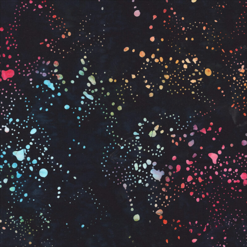 Anthology - 859Q-22 Blackout - Paint Splatter 2.0 - Batik Fabric