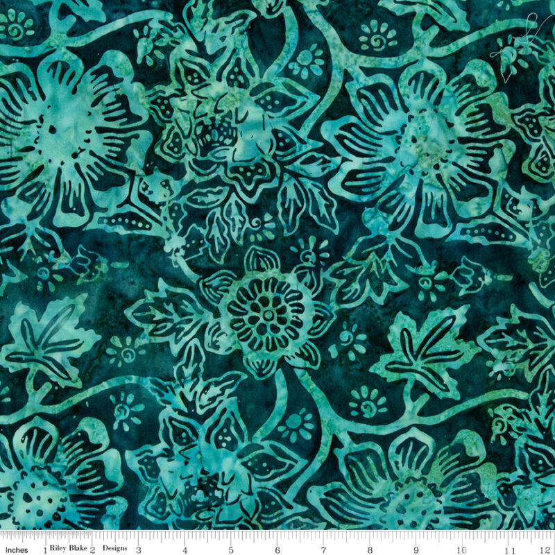 Riley Blake - BT23020-278 Teal Waterfall - Frozen Grapes - Batik Fabric - Image 2