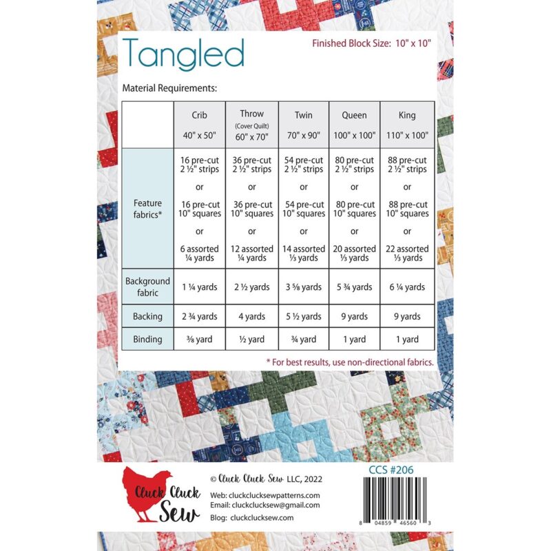 Tangled Quilt Pattern - Cluck Cluck Sew - Allison Harris - Image 2