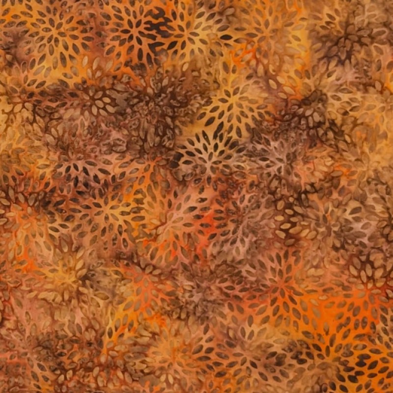 Hoffman California - V2558-160 Spice - Seed Burst - Bali Batik Fabric