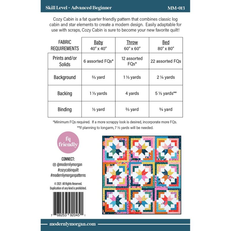 Cozy Cabin Quilt Pattern - Modernly Morgan - Morgan McCollough - Image 2