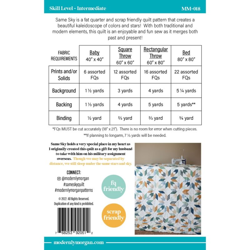 Same Sky Quilt Pattern - Modernly Morgan - Morgan McCollough - Image 2