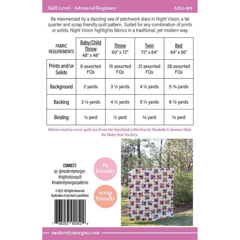 Night Vision Quilt Pattern - Modernly Morgan - Morgan McCollough - Image 2