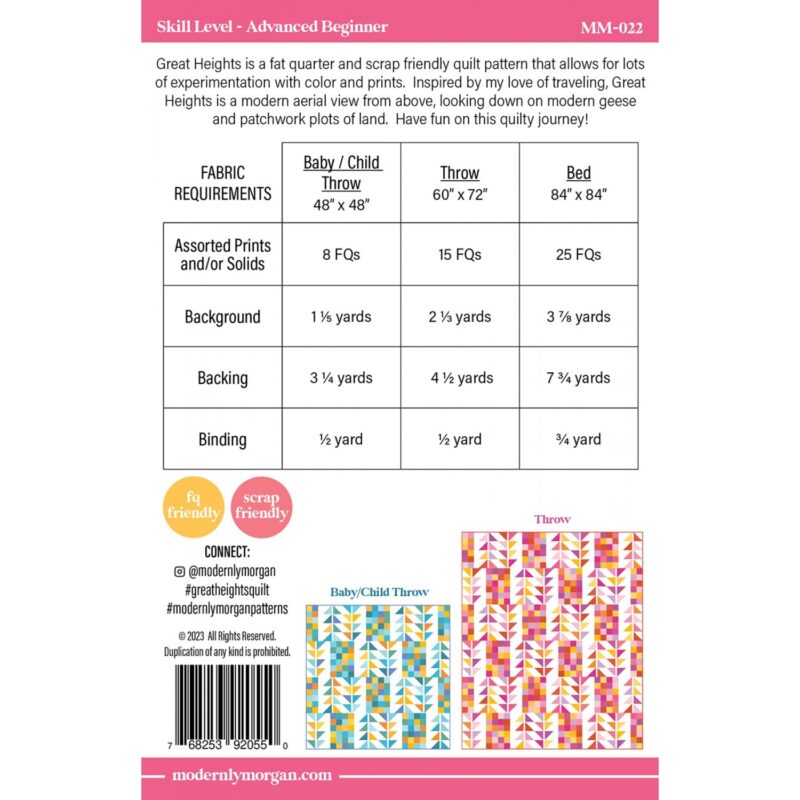 Great Heights Quilt Pattern - Modernly Morgan - Morgan McCollough - Image 2