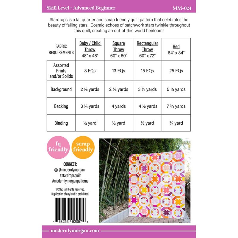 Stardrops Quilt Pattern - Modernly Morgan - Morgan McCollough - Image 2