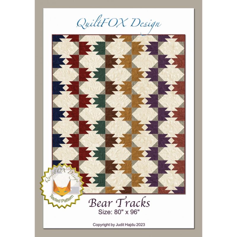 Bear Tracks Quilt Pattern - QuiltFOX Design - Judit Hajdu
