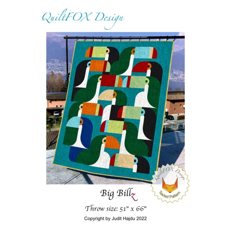 Big Billz Quilt Pattern - QuiltFOX Design - Judit Hajdu