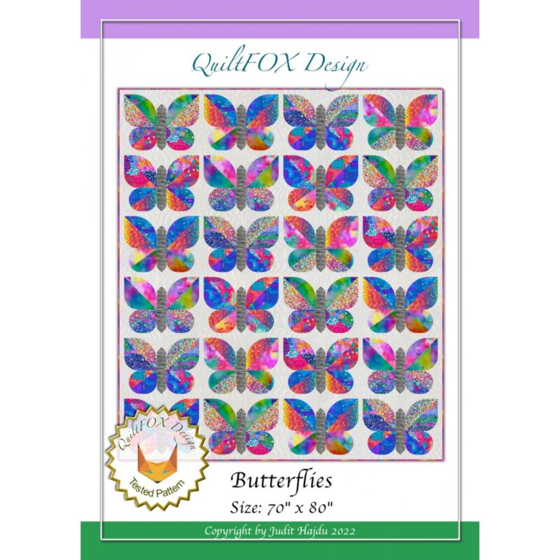 Butterflies Quilt Pattern - QuiltFOX Design - Judit Hajdu