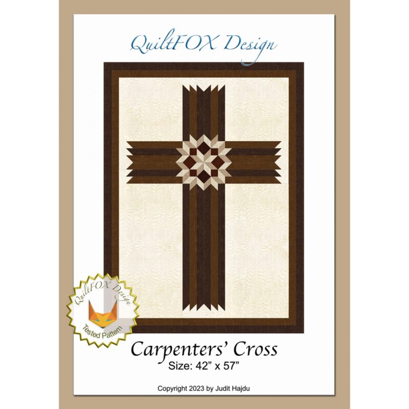 Carpenters' Cross Quilt Pattern - QuiltFOX Design - Judit Hajdu