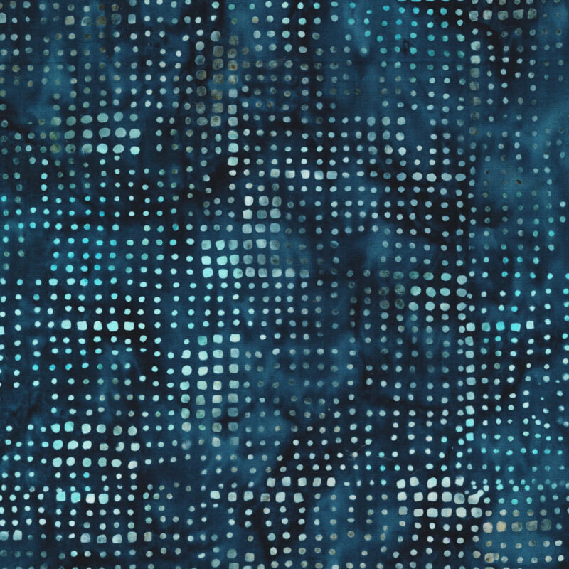 Anthology - 2687Q-X Navy Squared - Juniper - Batik Fabric