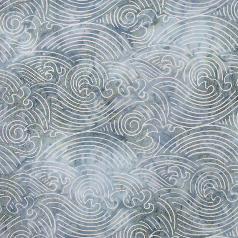 Riley Blake - BTAP1229 Dolphin - Bayou Blues - Batik Fabric