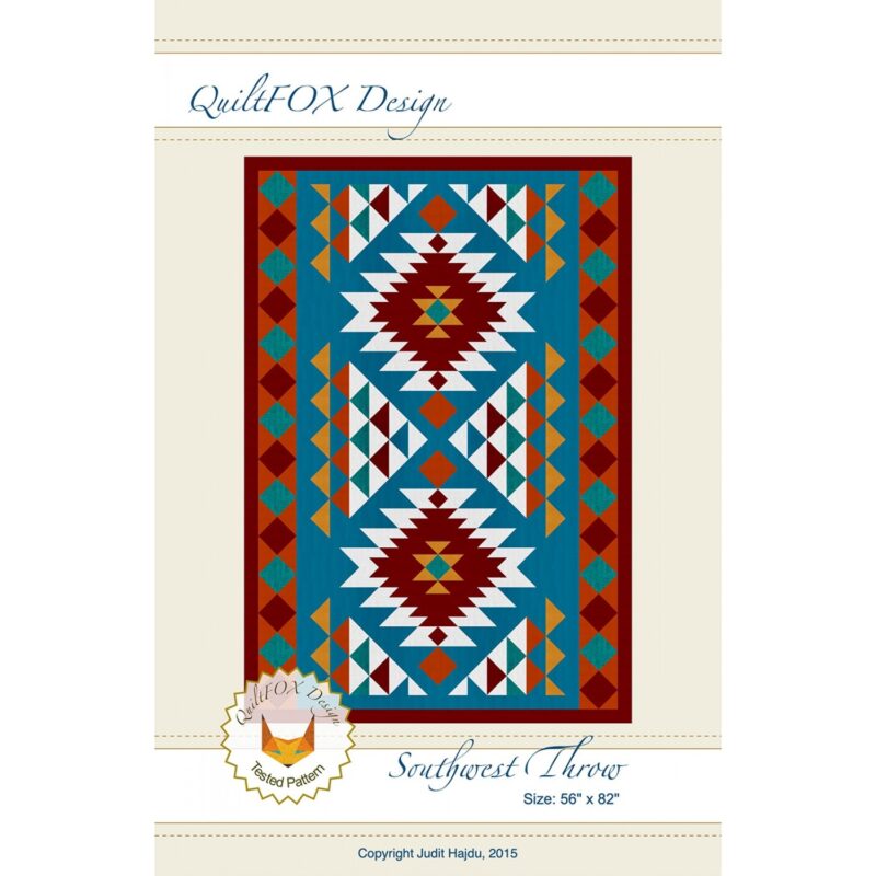 Southwest Throw Quilt Pattern - QuiltFOX Design - Judit Hajdu