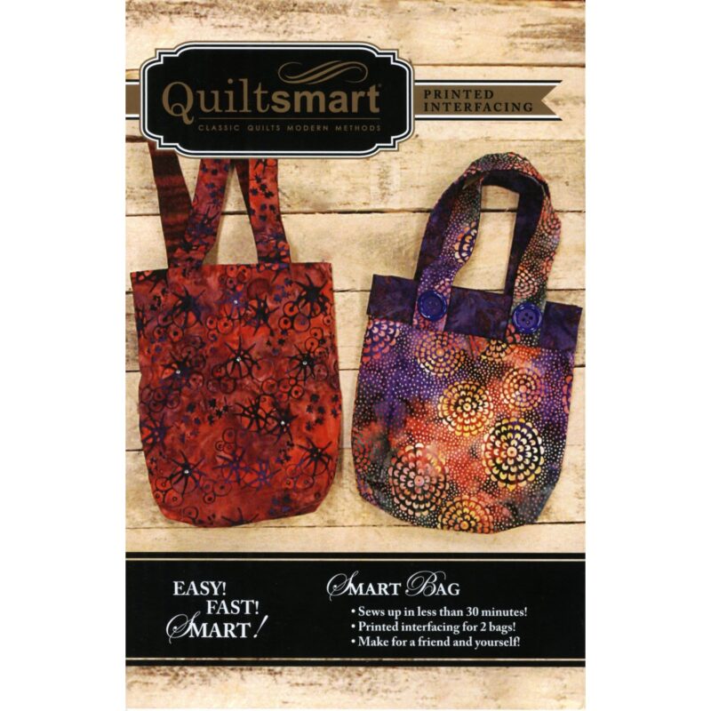 SMART BAG Pattern - Quiltsmart - Instructions and 2 Interfacing Panels