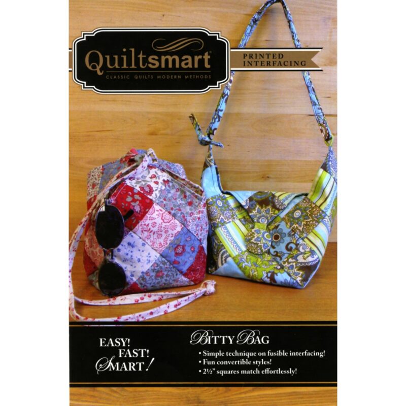 BITTY BAG Pattern - Quiltsmart - Instructions and 2 Interfacing Panels
