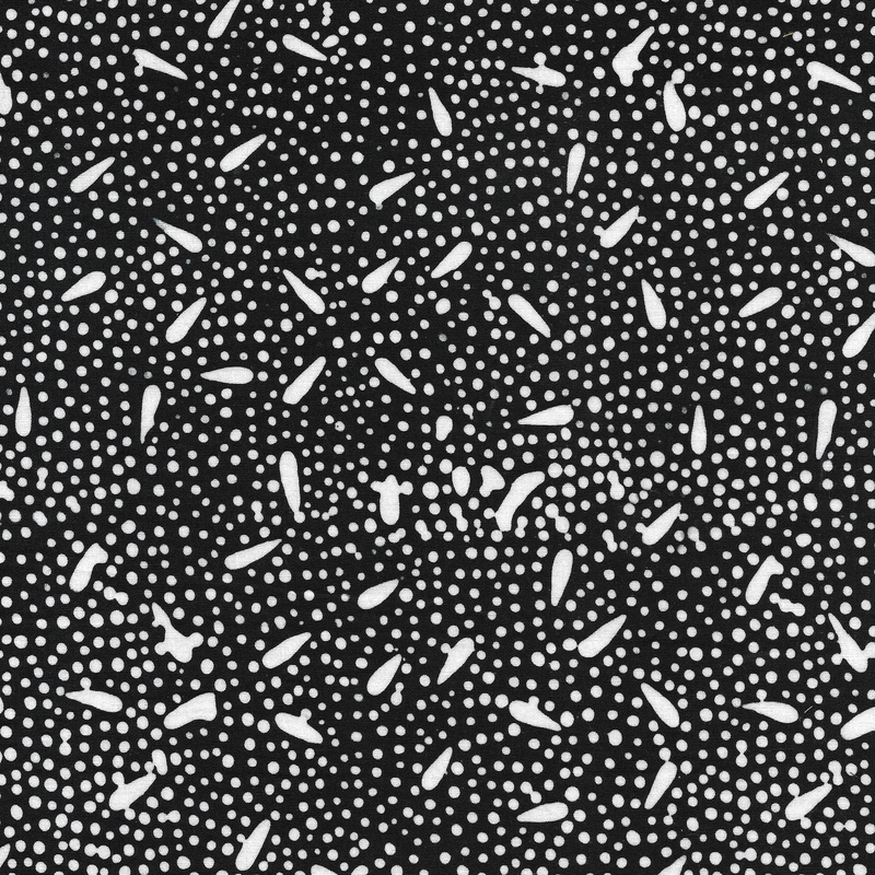Island Batik - IB 112428795 - Black Petals - Flora Nova